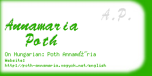 annamaria poth business card